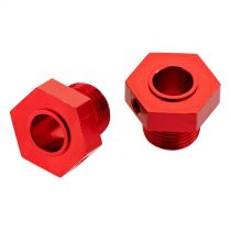 AR330359 Wheel Hex Aluminum Red Nero (2) - HORIZON HOBBY - Référence: ARAC9441