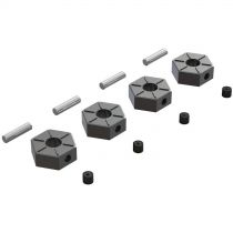 AR310816 Wheel Hex Metal 12mm (4) - HORIZON HOBBY - Référence: ARAC9473