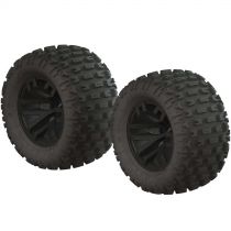 AR550044 dBoots Fortress MT Tire Set Glued Blk (2) - HORIZON HOBBY - Référence: ARAC9632