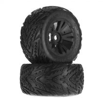 AR550034 Minokawa MT 6S Tire Wheel Glued Black (2) - HORIZON HOBBY - Référence: ARAC9649