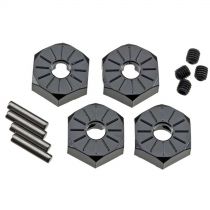 AX30427 Aluminum Hub Narrow 12mm Black (4) - HORIZON HOBBY - Référence: AXIC3042