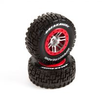 Speed Treads -Pneus SC Hook Up montés sur jantes: SLH F, 4X4 av/arr - HORIZON HOBBY - Référence: DYN5117