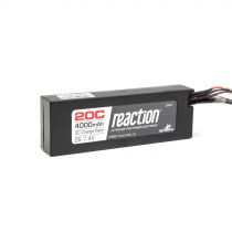 Batterie Reaction Li-Po 2S 7,4V 4000mA 20C, boitier rigide, prise Deans - HORIZON HOBBY - Référence: DYN9001D