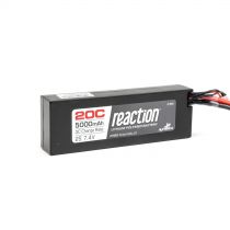 Batterie Reaction Li-Po 2S 7,4V 5000mA 20C, boitier rigide, prise Deans - HORIZON HOBBY - Référence: DYN9004D