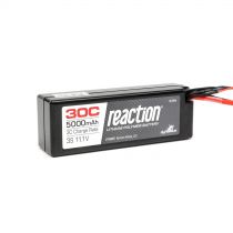 Batterie Reaction Li-Po 3S 11,1V 5000mA 30C, boitier rigide, prise Deans - HORIZON HOBBY - Référence: DYN9007D