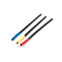 Set de câbles pour moteur brushless, connecteurs cylindriques Femelles 4mm, Bleu/Jaune/Orange - HORIZON HOBBY - Référence: DYNC0