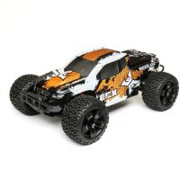 1/10 4WD Ruckus Brushed Orange/White RTR - HORIZON HOBBY - Référence: ECX03242T1