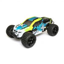 1/10 4WD Ruckus Brushed Green/Blue RTR - HORIZON HOBBY - Référence: ECX03242T2