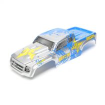 1/10 2wd/4wd Ruckus - Carrosserie Argent/Bleu - HORIZON HOBBY - Référence: ECX230027