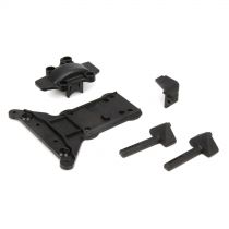 ECX 4WD 1/10 - Couvercle de transmission/Plaque/support de batterie - HORIZON HOBBY - Référence: ECX231010