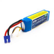 Batterie Li-Po 3S 11.1V 3000mA 30C, prise EC3 - HORIZON HOBBY - Référence: EFLB30003S30