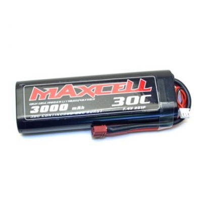 Batterie LiPo 3S AM Racing 11.1V 5000mAh 40C pour Bateau Alpha et