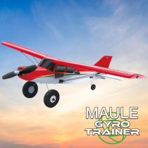 Avion électrique radiocommandé MAULE GYRO TRAINER rouge Mode 1 RTF Z7062001 