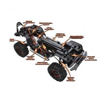 DF Models Crawler RC DF-4S PRO Gris 4WD 1/10 - 3154 (version 2024) 