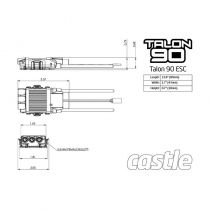 Talon 90 controleur  - 90 AMP ESC with heavy Duty BEC - CastleCreations - 010-0097-00